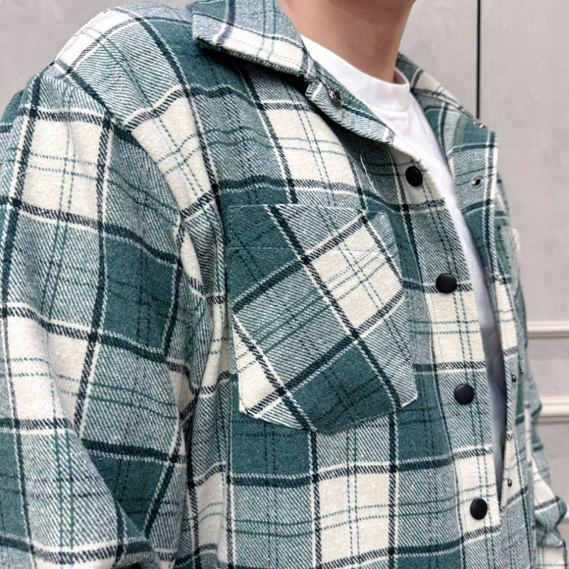 Теплая рубашка мужская 