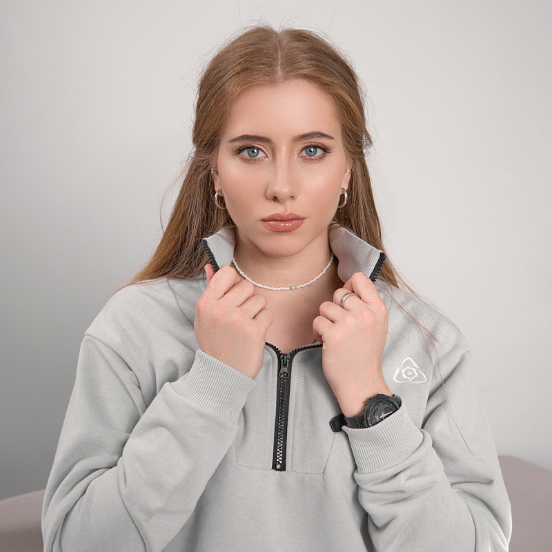 Свитшот унисекс на молнии