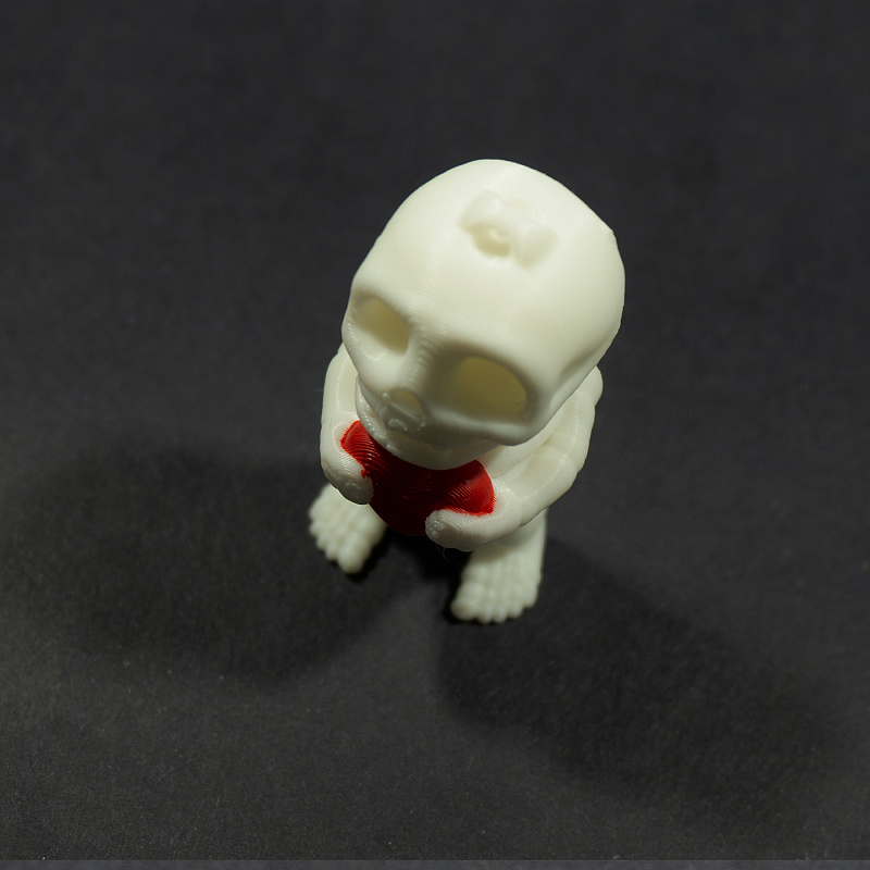 Брелок скелетик с сердцем