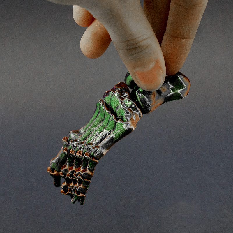 Брелок скелетная стопа