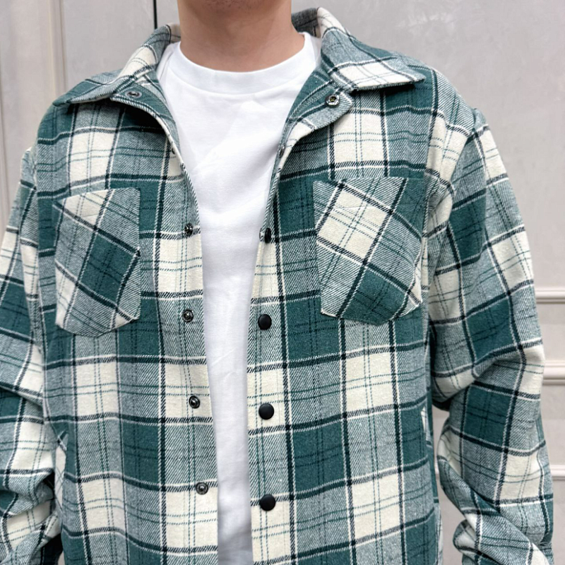 Теплая рубашка мужская 