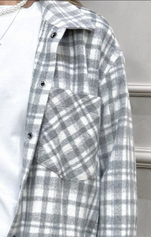 Теплая рубашка женская 